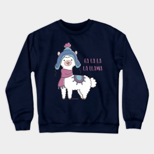 Cute and funny llama Crewneck Sweatshirt